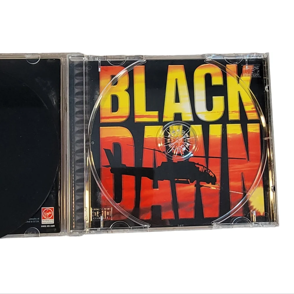 Sony Playstation 1 PS1 Black Dawn Apache Helicopter War Video Game